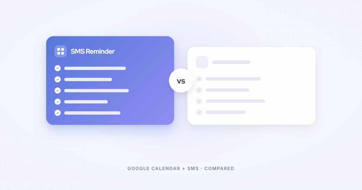 The Best Setmore Alternative for Google Calendar SMS Reminders (2026)